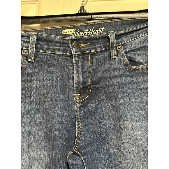 Old Navy Sweetheart Jeans Womens Size 15 Blue Mid Rise Bootcut Denim Stretch - Picture 4 of 9